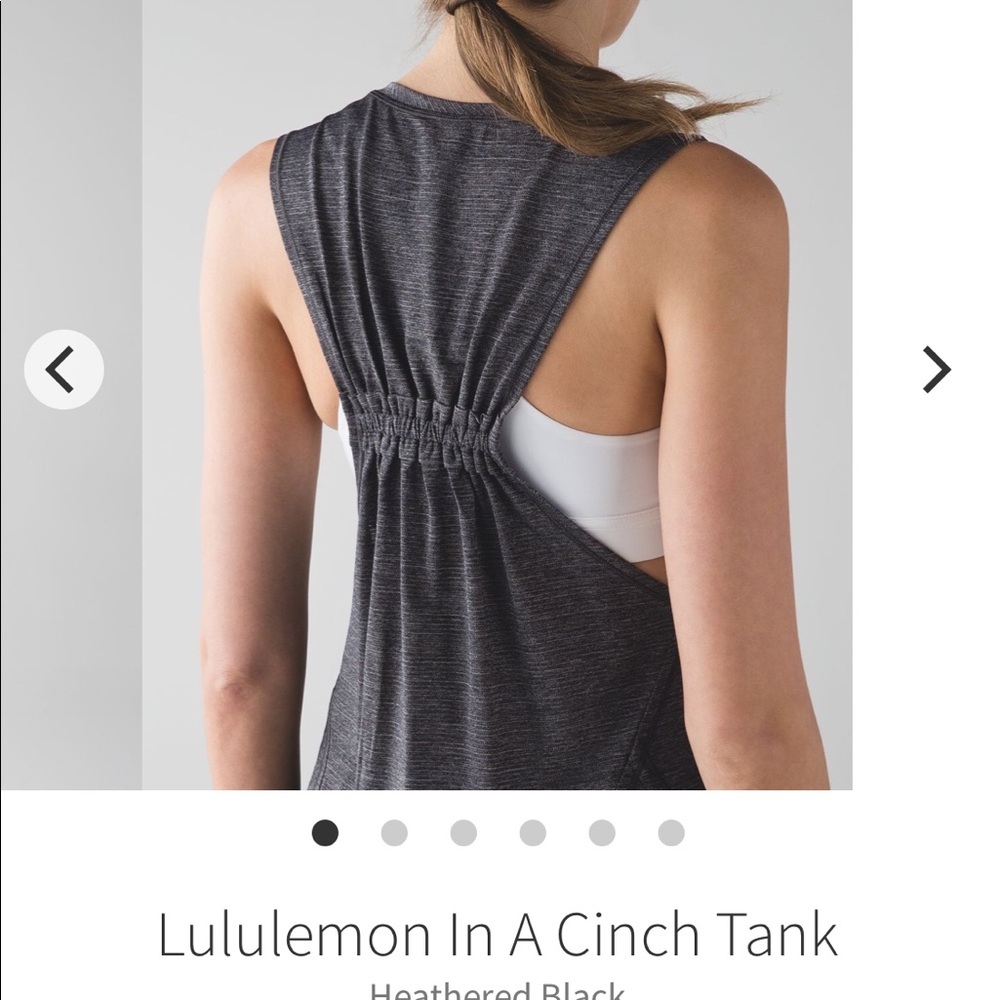 Lululemon in a cinch tank